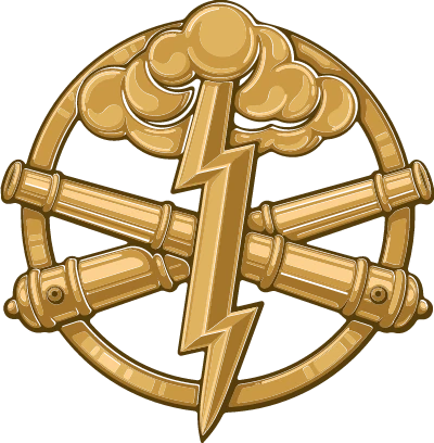 Беретний знак ракетних військ та артилерії